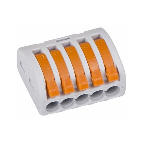 Клеммы Rexant 222-415 (5Х2,5мм2 с рычажком) (упаковка 40шт.) картинка